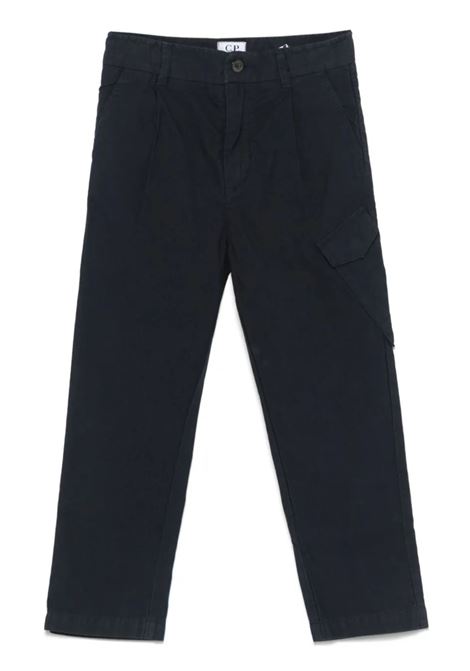 Pantalone bambino blu in cotone CP COMPANY | CUP00QLZ/FIBLU